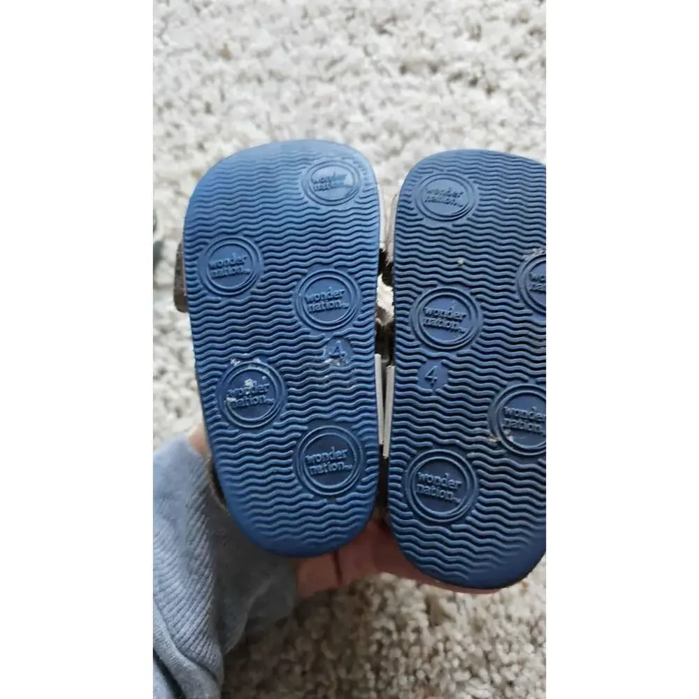 Stride Rite Shoes Toddler 2-Pair Bundle: Sneakers and Wonder Nation Sandal 3.5/4
